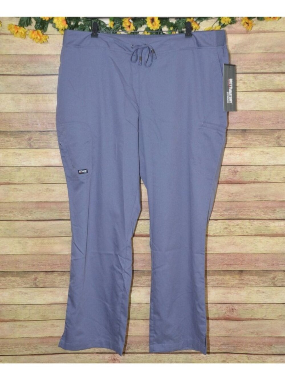 NWT Grey’s Anatomy Barco Gray Scrub Pants Women's Size 3X 3XL Straight Leg Soft